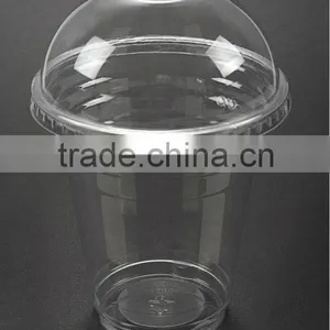 14oz (98mm)Clear Plastic PET Cup With Lid thumbnail-1