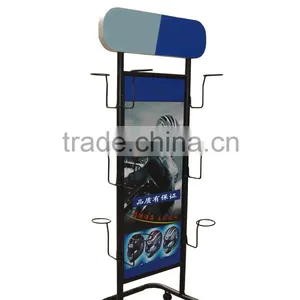 Safety Motorcycle Helmet Display Rack /display Stand With Hook HSX -121 thumbnail-1