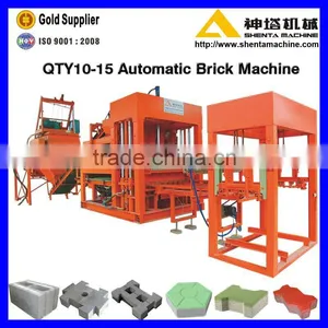 QTY10-15 Manufacturers Machine Technologies Hydroform Automatic Concrete Cement Block Making Machine Production Machinery thumbnail-1
