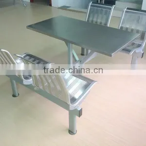 Stainless Steel Fast Food Resturant Table and Chair Set thumbnail-1