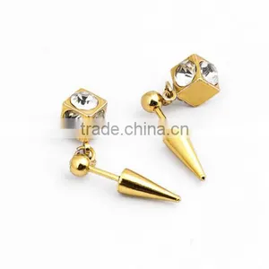 Gold Vibrating Body Piercing Jewelryn Navel Piercing Ring(EBJ1188) thumbnail-1