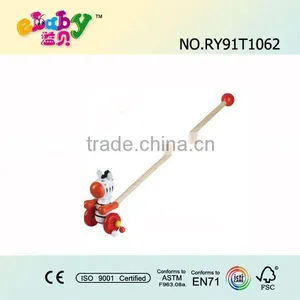 Wooden Zebra Push Along Toy thumbnail-1