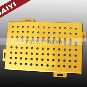 Sound Absorbing Aluminum Veneer , Aluminum Ceiling Panel Curtain Wall thumbnail-1