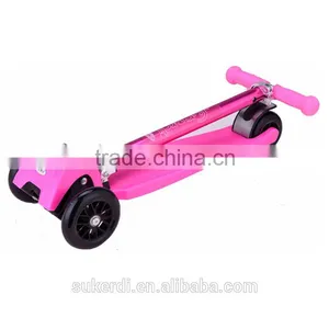 Beautiful Electroplated Aluminum T Bar Foldable 6-16 Years Old Child Scooter thumbnail-5