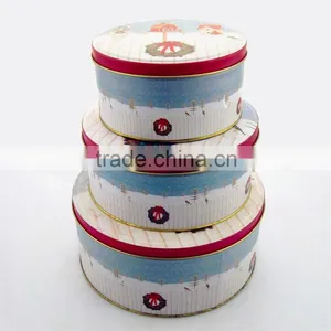 Promotional Christmas Gift Cookie Tin Box Set thumbnail-3