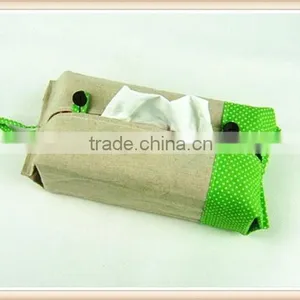 Creative Home Fabric Cotton and Linen Tissue Box thumbnail-2
