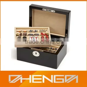 High Quality Customized Made in China Wood Antique Cufflink Boxes thumbnail-1