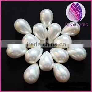 Deai Gems 12*16mm Teardrop Shell Pearl Beads thumbnail-1
