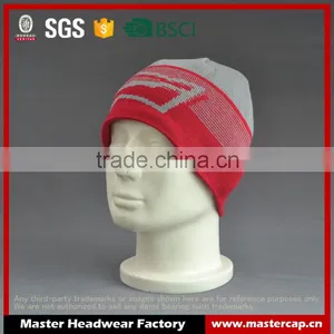 BSCI Audit Custom Winter Beanie Hat With Jacquard Logo thumbnail-1
