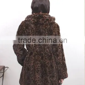 Fashion Genuine Knitted Mink Fur Coat for Women MC10 thumbnail-2