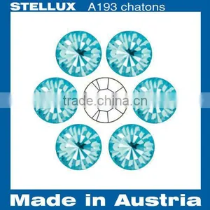 Stellux A193 Glass Point Back Rhinestones Aquamarine thumbnail-1