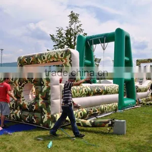 80ft Adults Obstacle Course Boot Camp Inflatable Obstacle Course for Sale thumbnail-1