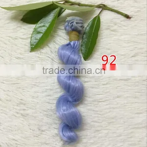 High Temperature Wire Fiber Curly Hair Weft for DIY BJD Doll Hair thumbnail-6