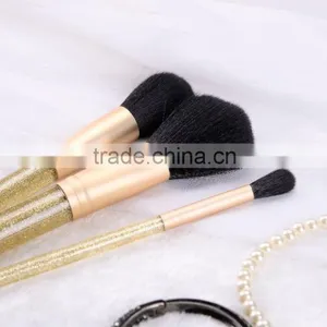 3pcs Kabuki Glitter Makeup Brush Set,synthetic Makeup Brush Set Professional thumbnail-5