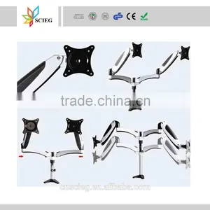 Aluminum Structure Desk Bracket Monitor Arm Monitor Mounts thumbnail-4