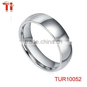 8MM Mens Rings Domed Ring Tungsten Ring Koa Wood Inlay Titanium Strip Comfort Fit Wedding Band thumbnail-1