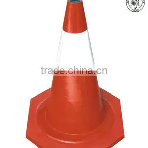 50CM Rubber Traffic Safety Cone for Road Work thumbnail-1