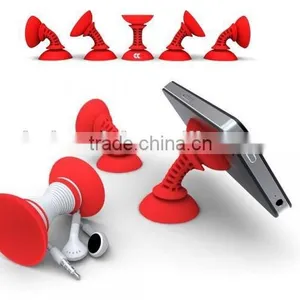 Flexible Silicone Double-sided Sucker Cellphone Accessory Display Stand thumbnail-1