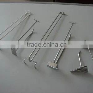 Pegboard Hook / Chrome Shop Fitting Hanging Display Hooks, Supermarket Display Hook thumbnail-1