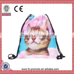 Mix City Galaxy Meow Cat 3d Print Drawstring Bag Backpack Women's Backpacks Mochilas Men's Travel Bag Schoolbag Storage Bags thumbnail-2