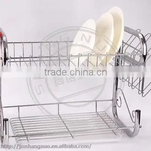 2016 Hot Sale Stainless Steel Double Tier Dish Rack thumbnail-1