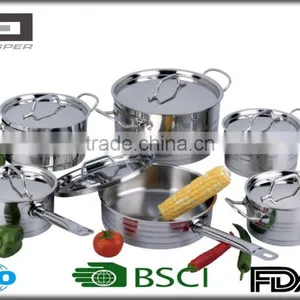 12 Pcs Stainless Steel Cookware Set thumbnail-1