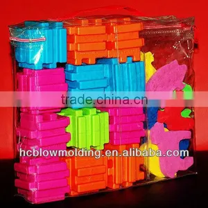 OEM Blow Molding Plastic Buliding Block Children Plastic Building Block Toys DIY Toys thumbnail-6