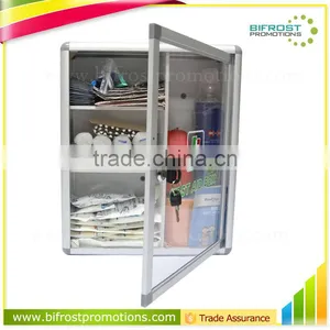 Office Aluminum First Aid Kit Wall Mounted Metal First Aid Box thumbnail-1