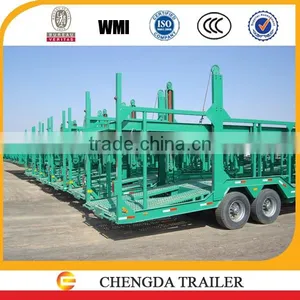 Manufacturer 2 Axles Car Carrier Semi Trailer thumbnail-6