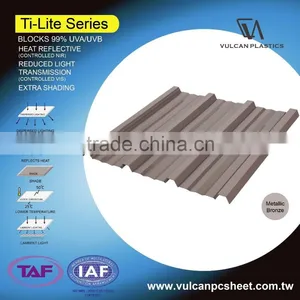 Plastic Polycarbonate Silver Laminated Sheet (Ti-Lite Metallic Bronze Series) thumbnail-2