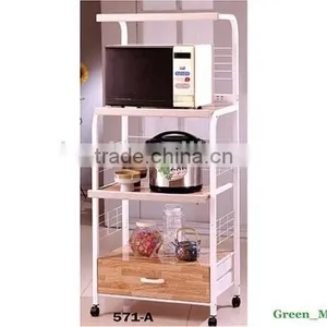 Metal Microwave Oven Shelf Storage Stand Organizer thumbnail-1