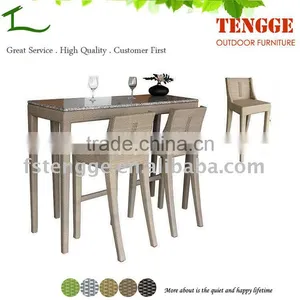 TG15-0065 Indoor and Outdoor Rattan Bar Set thumbnail-1