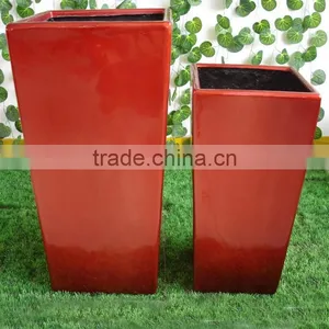 2017 European Style Tall Tapered Square Planter for Sale thumbnail-3