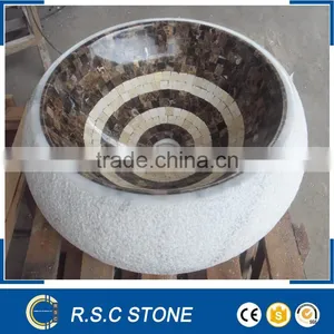 Small Oval Mosaic Sink , Vessel Sinks thumbnail-1
