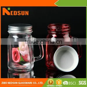 Red and Clear Wholesale Colored Mason Jars Best Selling Products in America thumbnail-1