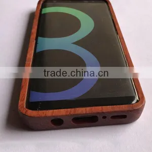 Wholesale PC up and Down Card Wooden Shell for Samsung S8,wooden Cell Phone Case thumbnail-4