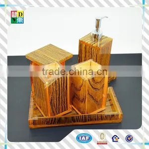 High Quality Polygon Colored Acrylic Bathroom Set From China /custom Design Acrylic Bathroom Set for Hotel in Wholesaler Price thumbnail-1