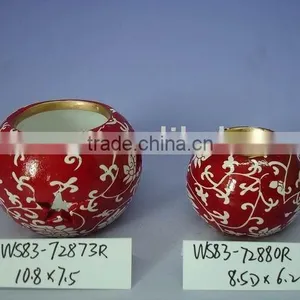 Cheap Terra Cotta Xmas Candle Holder thumbnail-1