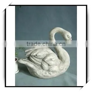 Fiberglass Resin Crafts Animal Sculpture - Swan thumbnail-1