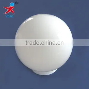 Mouth Blown Opal White Round Glass Globe Lamp Shades for Sales thumbnail-1