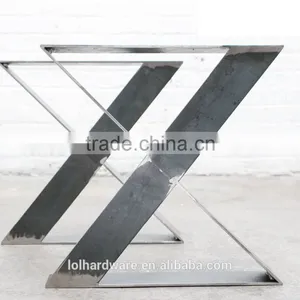 Industrial Wooden Stainless Steel Table Legs ,tale Base,dining Table thumbnail-2