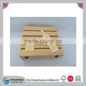 Caoxian Factory Supply Cheap Wooden Wine Box, Case ,crate for Wholesale thumbnail-1