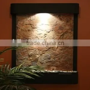 Indoor Home Decorative Waterfall Wall Natural Stone Water Fountain thumbnail-1