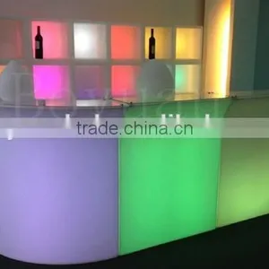 Modern 16 Colors Changing Party Used Nightclub Furniture Bar Counter Design With a Ice Bucket thumbnail-1