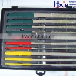 10pcs Flat Taper Diamond File Sets With Different Diamond Grit thumbnail-1