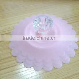 Silicone Cup Lids - Diamond Mug Cover - Silicone Glass Cover Suction Lids for Coffee and Tea Cup thumbnail-5
