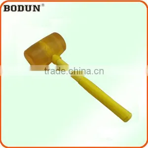 H3025 Good Quality Steel Handle Rubber Mallet Hammer thumbnail-1