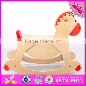 2016 New Fashion Baby Wooden Diy Rocking Horse, Hot Sale Kids Wooden Diy Rocking Horse W16D063 thumbnail-3