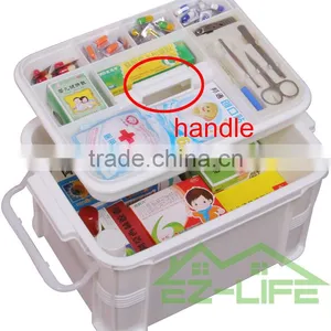 2016 New Design Plastic Rattan Plastic Medical First Aid Storage Box/organizer/kit/case for Home Workplace Car thumbnail-2