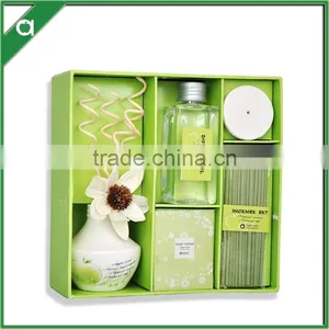 Fragrance Oil Wooden Sticks, Sola Flower Diffuser, Incense Sticks and Beads Sachet Set thumbnail-3